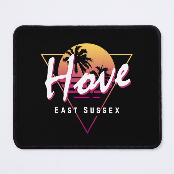 Item preview, Funny 80s Retro Sunset 'Hove' East Sussex designed and sold by dinosareforever.
