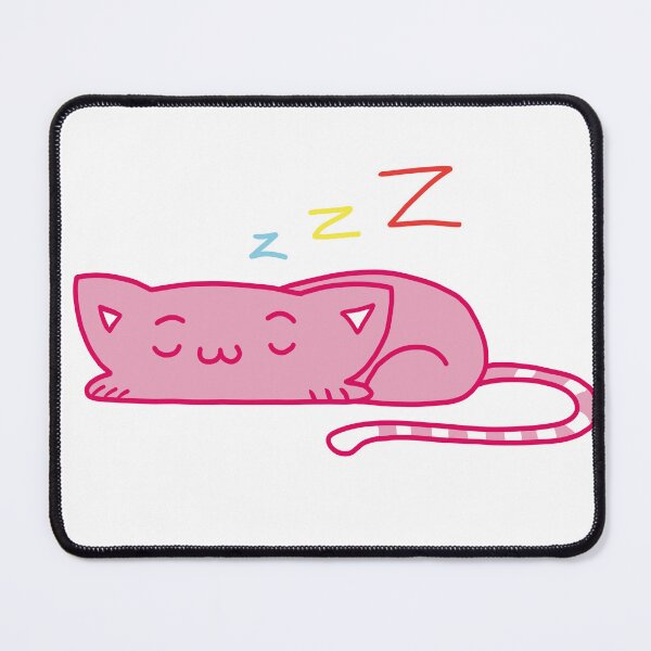 Item preview, Cute Pink Sleeping Kitten Design designed and sold by Jellibeany.