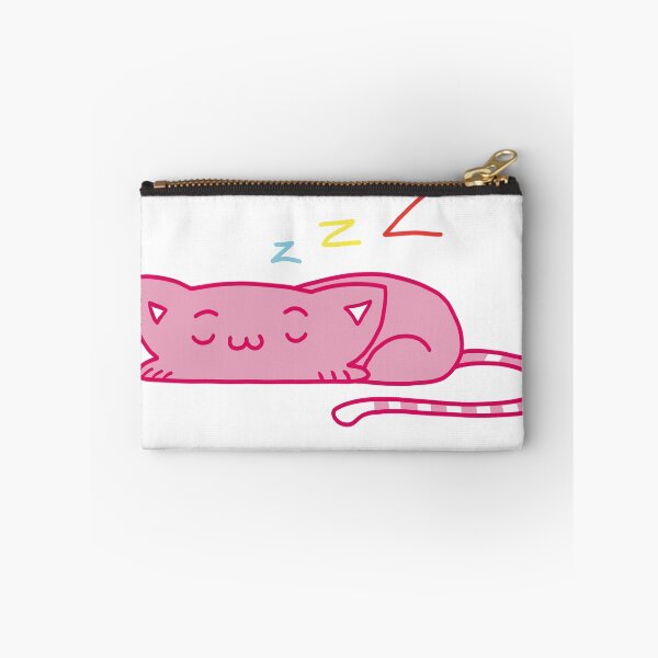Item preview, Cute Pink Sleeping Kitten Design designed and sold by Jellibeany.