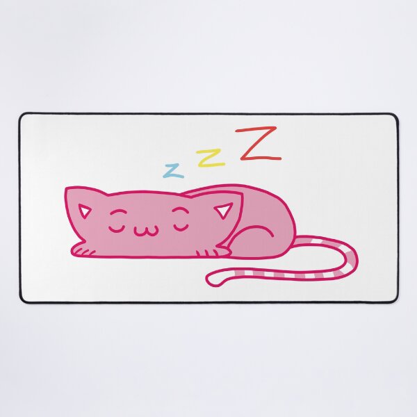 Item preview, Cute Pink Sleeping Kitten Design designed and sold by Jellibeany.