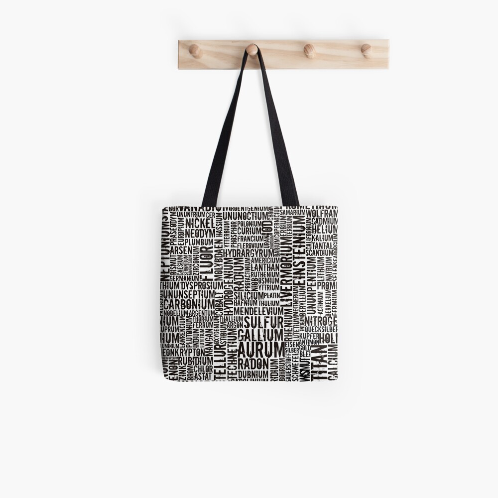 Chemical Elements Stofftasche