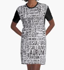 Chemical Elements Graphic T-Shirt Dress