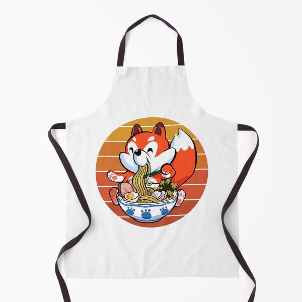 Artikelvorschau, Sonnenuntergang Kawaii niedlicher Fox-Hund, der Ramen-Nudel isst entworfen und verkauft von 27th-Tee.