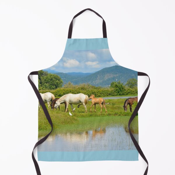 Item preview, Wild Horses in Italian Wetland designed and sold by jojobob.