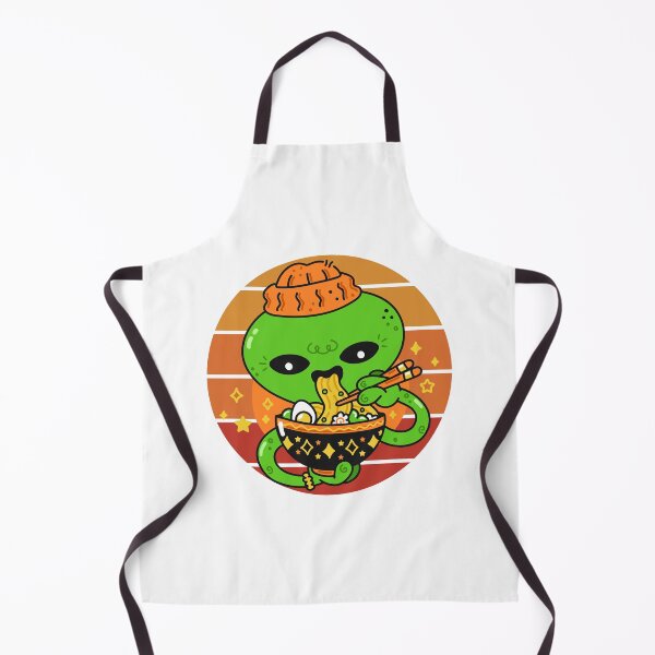Item preview, Sunset Kawaii Cute Alian Eating Ramen Noodle designed and sold by 27th-Tee.