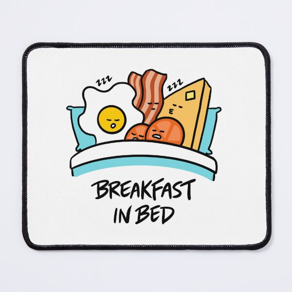 Item preview, Breakfast in Bed (Eggs, Bacon, Toast, Tomatoes) Sleeping Together designed and sold by bonniemamadraws.