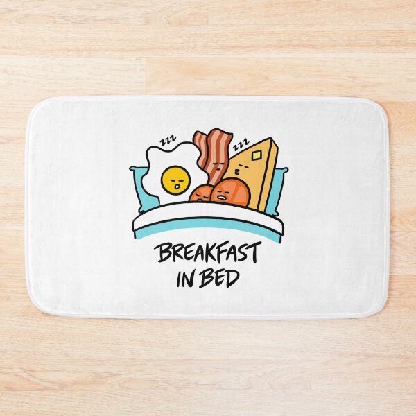 Item preview, Breakfast in Bed (Eggs, Bacon, Toast, Tomatoes) Sleeping Together designed and sold by bonniemamadraws.