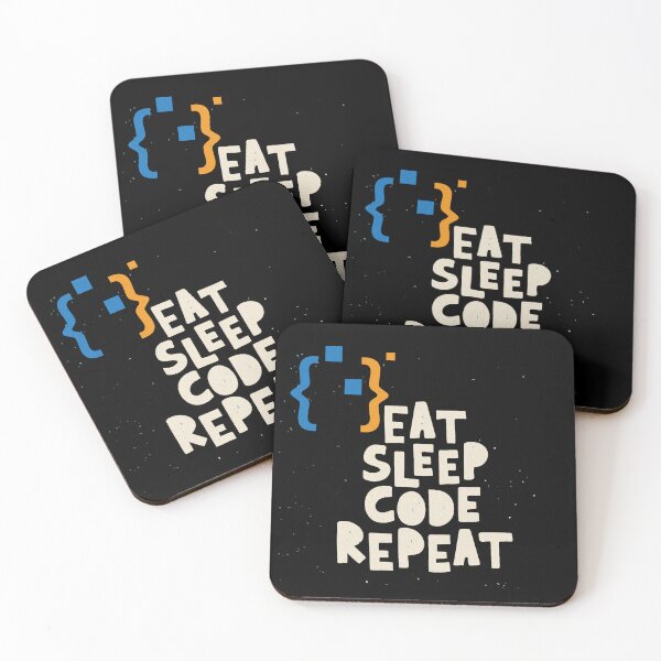 Item preview, 'Eat Sleep Code Repeat' Computer Programmer or Coder T-Shirt  designed and sold by deepakrode7.