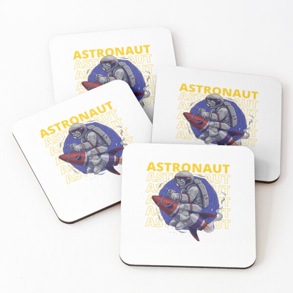 Item preview, Black Yellow Illustrated Astronaut designed and sold by One  Art.