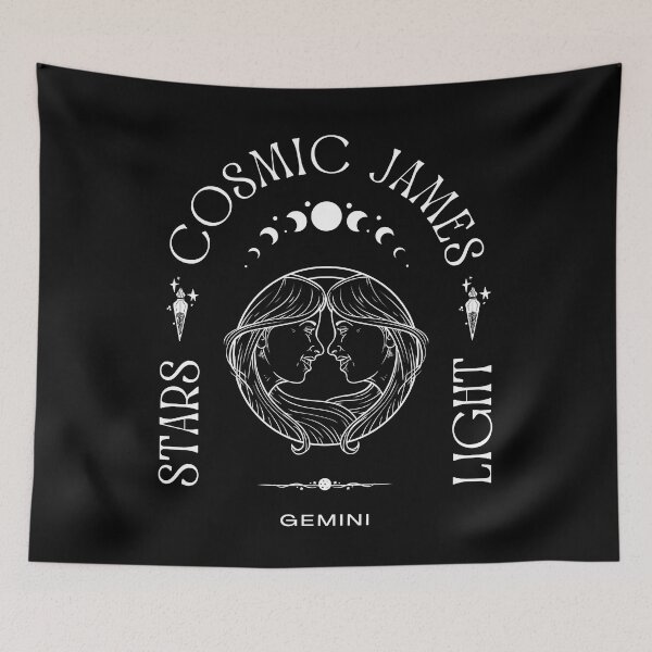 Item preview, JAMES NAME: JAMES ZODIAC SIGN GEMINI DESIGN. designed and sold by AlexRelax.