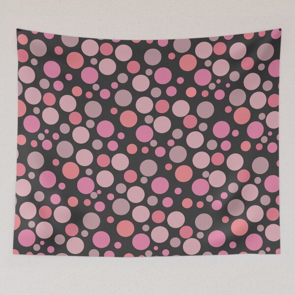 Artikelvorschau, Einfache und moderne rosa und Bubblegum Polka Dot Muster Textur entworfen und verkauft von Christopher McGuire.
