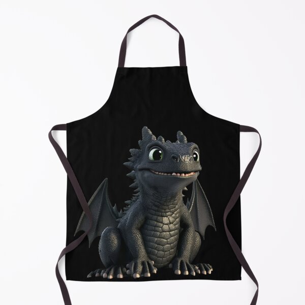 Artikelvorschau, Cute black baby dragon with big eyes black entworfen und verkauft von badbug.