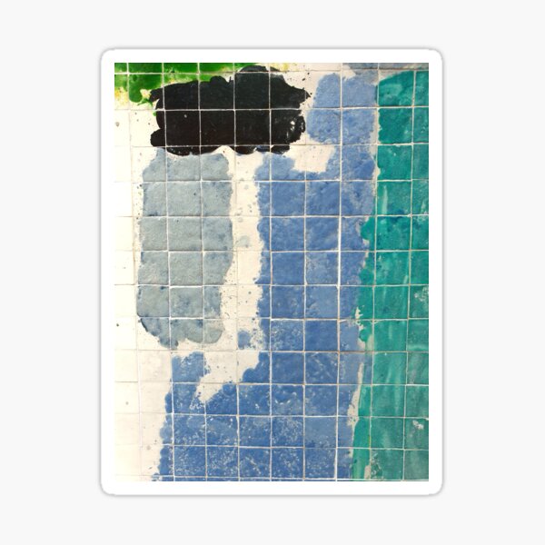 Artikel-Vorschau von Mosaic mosaic Blue blues Red abstract , designt und verkauft von Tropical Blood.