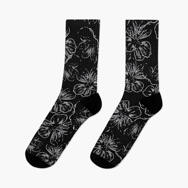 Item preview, Bright White & Black Geraniums designed and sold by Kettukas.