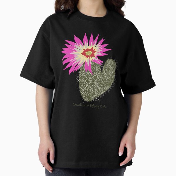 Chisos Mountains Hedgehog Cactus (Echinocereus chisoensis var. chisoensis) Texas Threatened Plant Oversized T-Shirt