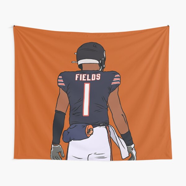 Justin Fields Back-To Mounted Print for Sale by RatTrapTees