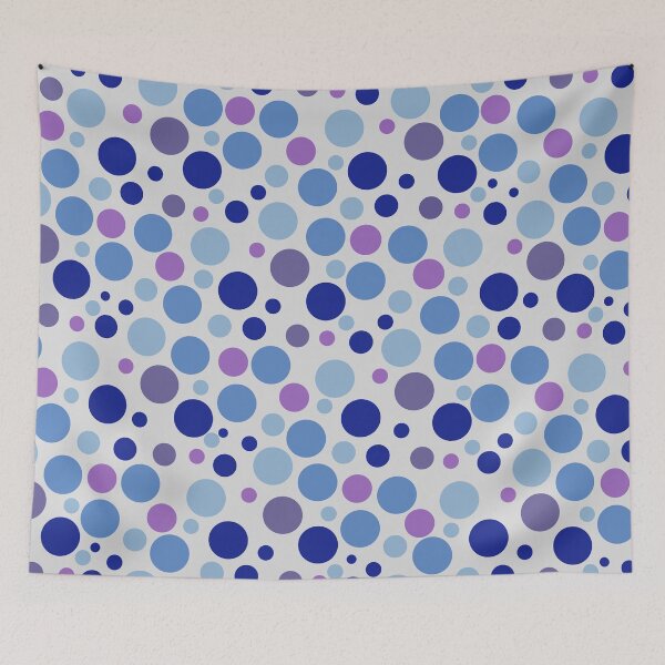 Item preview, Simple and Modern Bright Blue and Purple Polka Dot Pattern  Texture designed and sold by Christopher  McGuire.