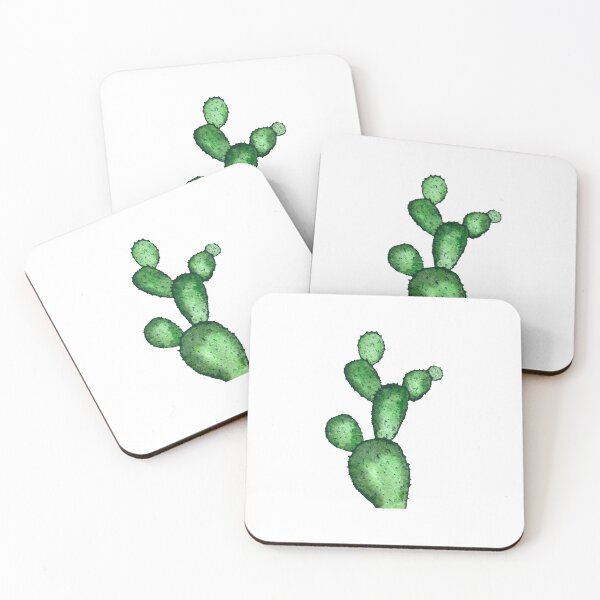 Item preview, Cactus branch plant green a watercolor sketch designed and sold by Yana Mustafina | Boho Soulful Designs.