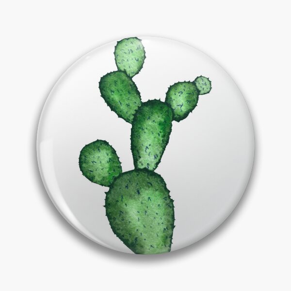 Item preview, Cactus branch plant green a watercolor sketch designed and sold by Yana Mustafina | Boho Soulful Designs.