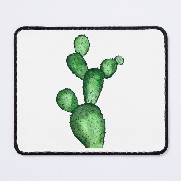 Item preview, Cactus branch plant green a watercolor sketch designed and sold by Yana Mustafina | Boho Soulful Designs.