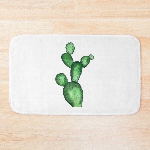 Item preview, Cactus branch plant green a watercolor sketch designed and sold by Yana Mustafina | Boho Soulful Designs.