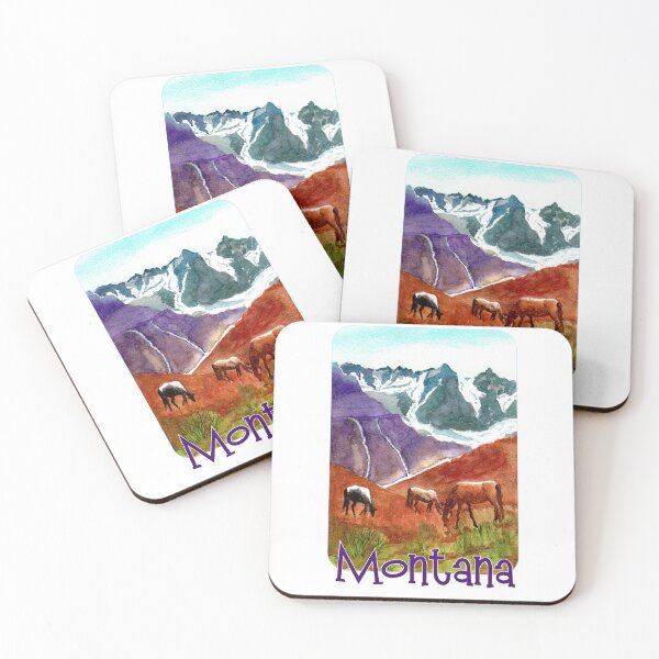 Item preview, Horses Grazing in Big Sky Montana designed and sold by MMc Buck.