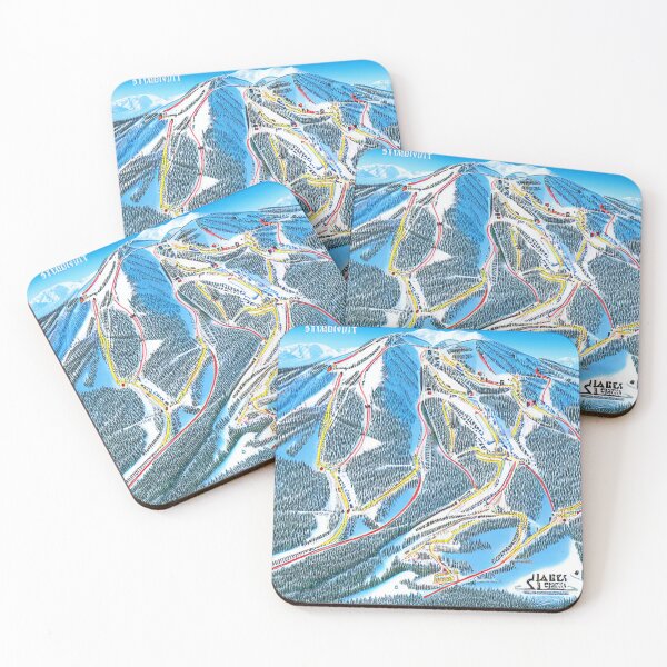 Item preview, Fantasy Ski Trail Map #213 designed and sold by UncannyCanvas.