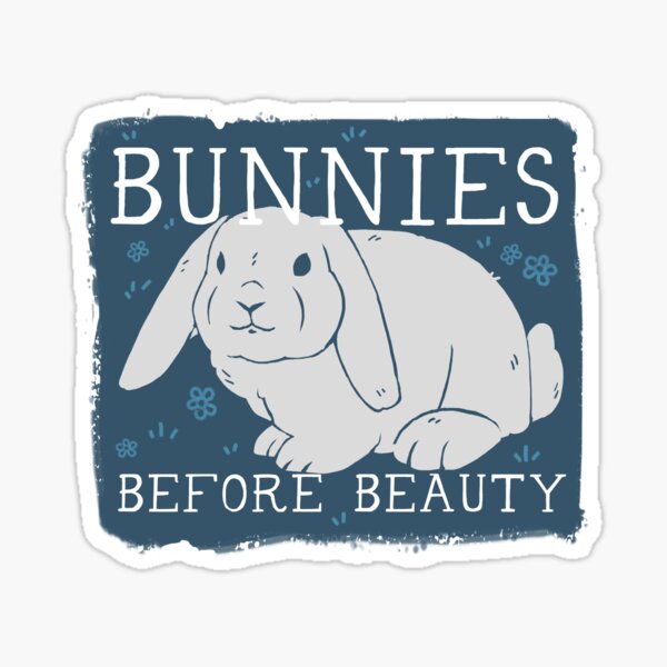 Lapins avant la beauté Sticker