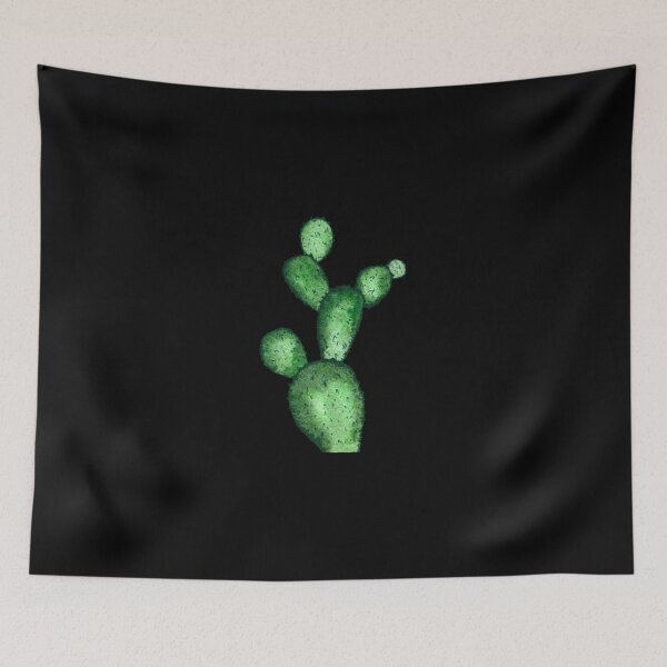 Item preview, Cactus branch plant green a watercolor sketch designed and sold by Yana Mustafina | Boho Soulful Designs.