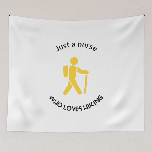 Item preview, Just A Nurse Who Loves Hiking designed and sold by erion-store.