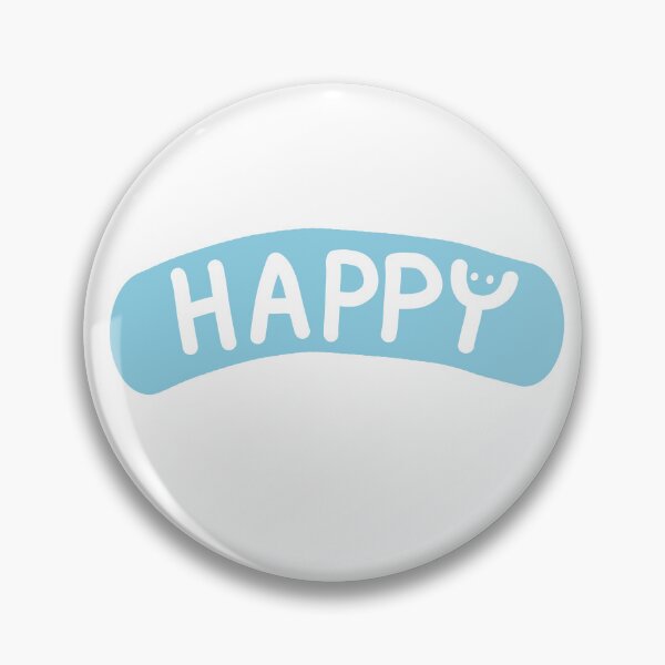 Item preview, Handwritten Happy Design With A Smiley Face designed and sold by Jellibeany.