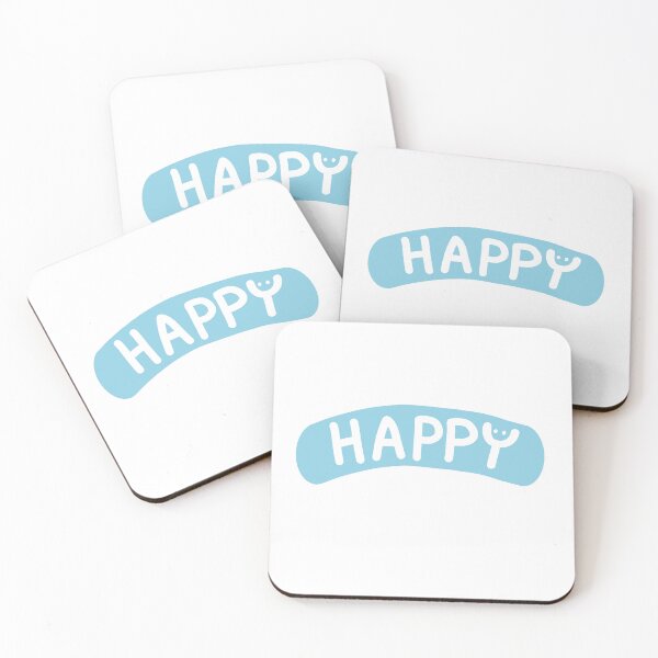 Item preview, Handwritten Happy Design With A Smiley Face designed and sold by Jellibeany.