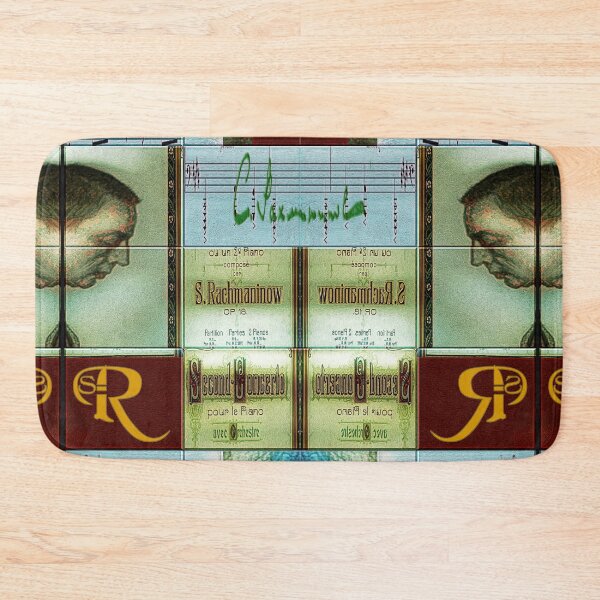 Item preview,  AMAZING PAINTING ABSTRACT PORTRAIT OF SERGEI RACHMANINOFF PIANIST MUSICIAN COMPOSER - CLASSICAL MUSIC SCORE - PATCHWORK SIGNATURE designed and sold by Ralek.