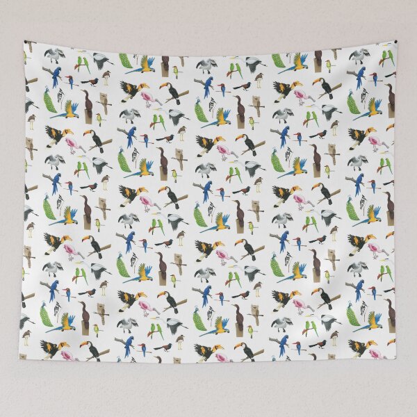 Item preview, colorful birds designed and sold by Corinna Arauner.