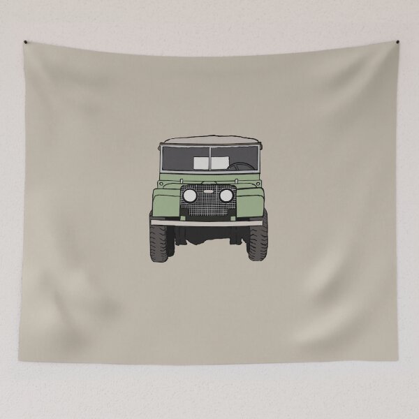 Item preview, Defender SUV - Frontal - Original Sage Green designed and sold by littleparis.