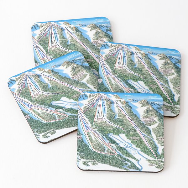 Item preview, Fantasy Ski Trail Map #232 designed and sold by UncannyCanvas.