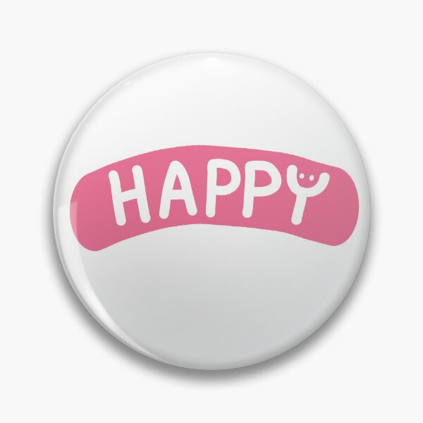 Item preview, Handwritten Happy Design With A Smiley Face designed and sold by Jellibeany.