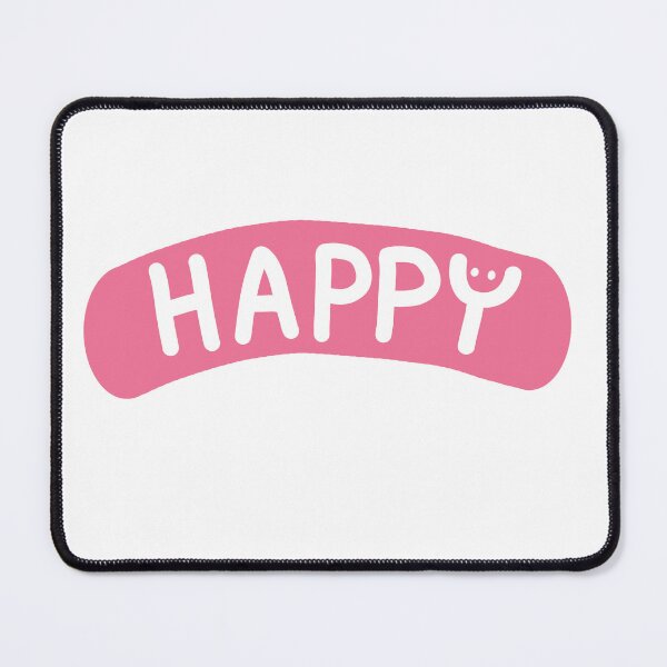 Item preview, Handwritten Happy Design With A Smiley Face designed and sold by Jellibeany.
