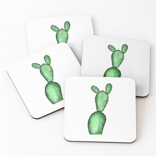 Item preview, Cactus branch plant green a watercolor sketch designed and sold by Yana Mustafina | Boho Soulful Designs.