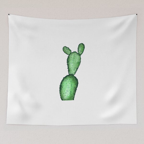 Item preview, Cactus branch plant green a watercolor sketch designed and sold by Yana Mustafina | Boho Soulful Designs.