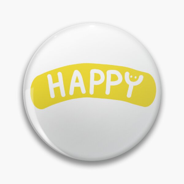 Item preview, Handwritten Happy Design With A Smiley Face designed and sold by Jellibeany.