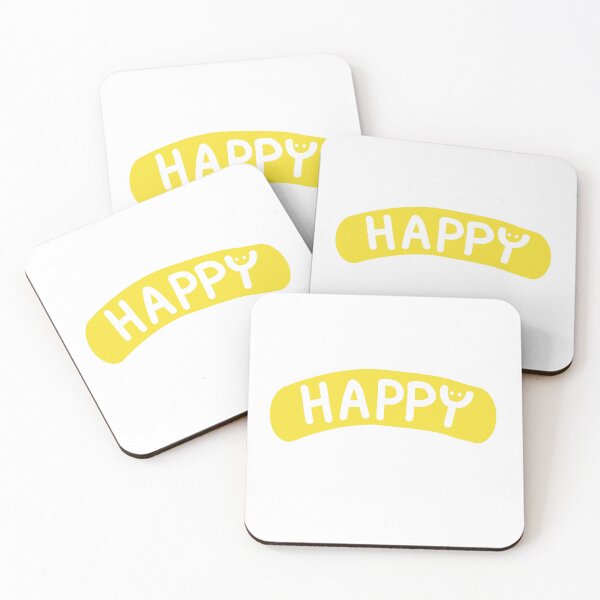 Item preview, Handwritten Happy Design With A Smiley Face designed and sold by Jellibeany.