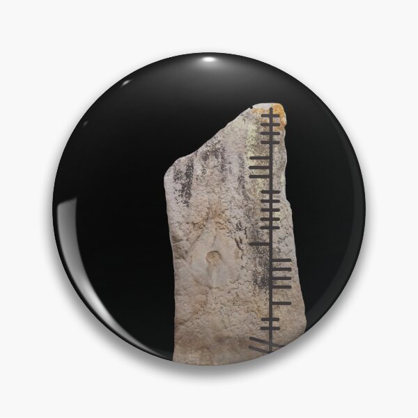 Item preview, Ogham stone with gobshite carving  designed and sold by 1DaisyChainLane.