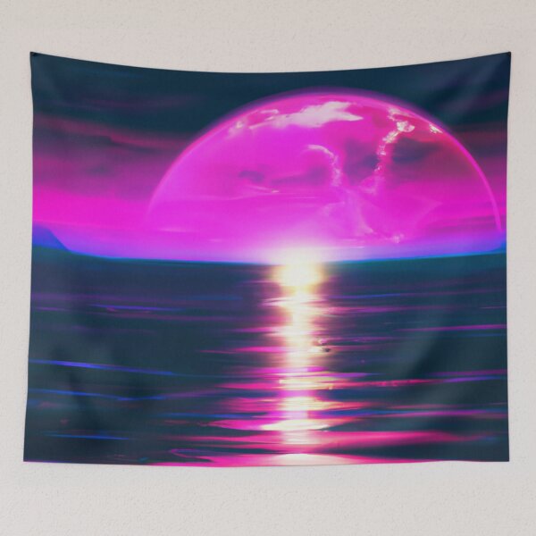 Item preview, Pink Blood Moon Haven on the ocean designed and sold by Chris Purdy.