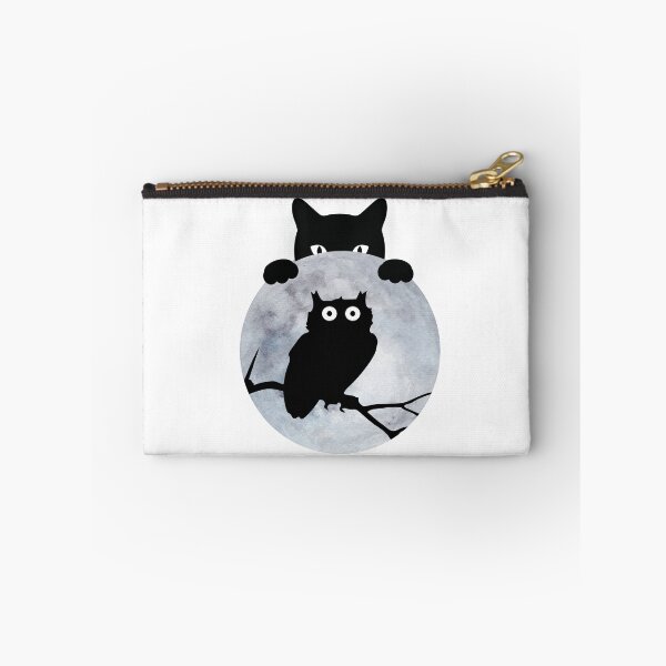 Item preview, horror a cat and an owl  designed and sold by DesignUneed.