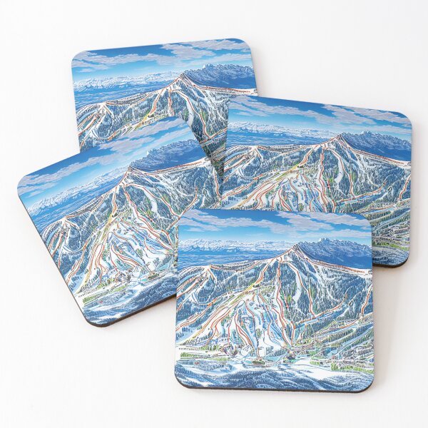 Item preview, Fantasy Ski Trail Map #241 designed and sold by UncannyCanvas.