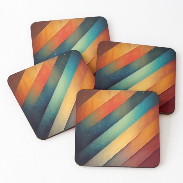 Item preview, Colored diagonal stripes retro vibes designed and sold by Rebelka.