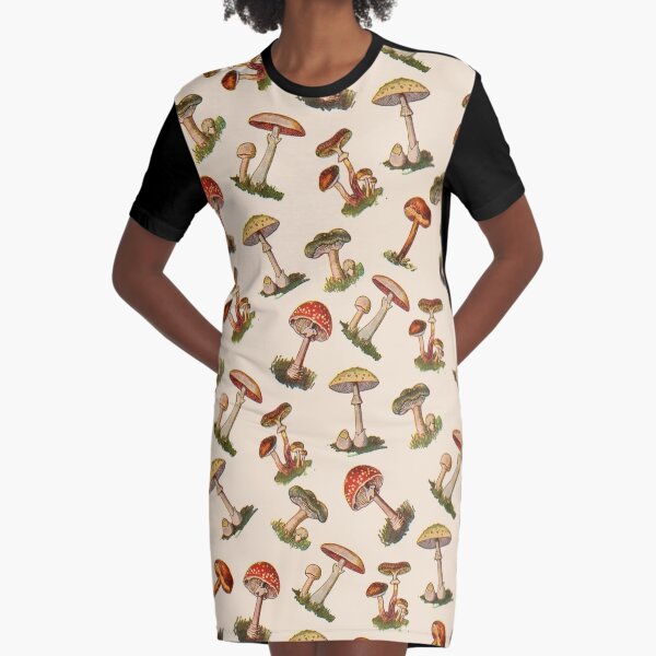 Hongos Vestido camiseta