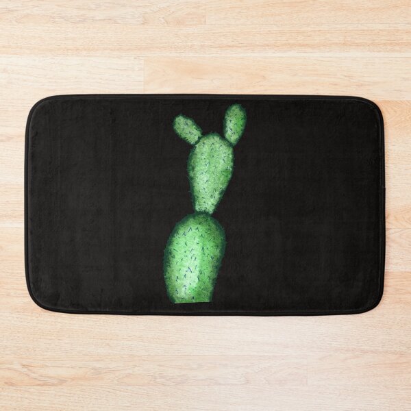 Item preview, Cactus branch plant green a watercolor sketch black designed and sold by Yana Mustafina | Boho Soulful Designs.
