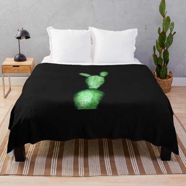 Item preview, Cactus branch plant green a watercolor sketch black designed and sold by Yana Mustafina | Boho Soulful Designs.